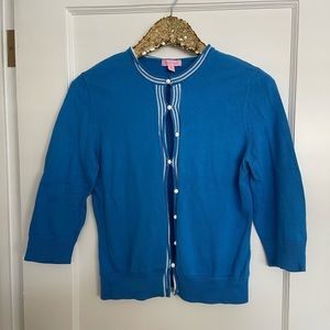Lilly Pulitzer blue cardigan medium